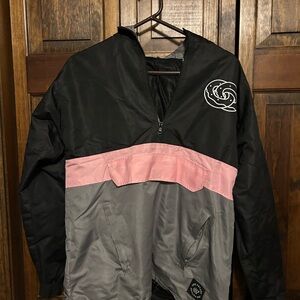 Odd Future Hooded Windbreaker Pink, Gray and Black